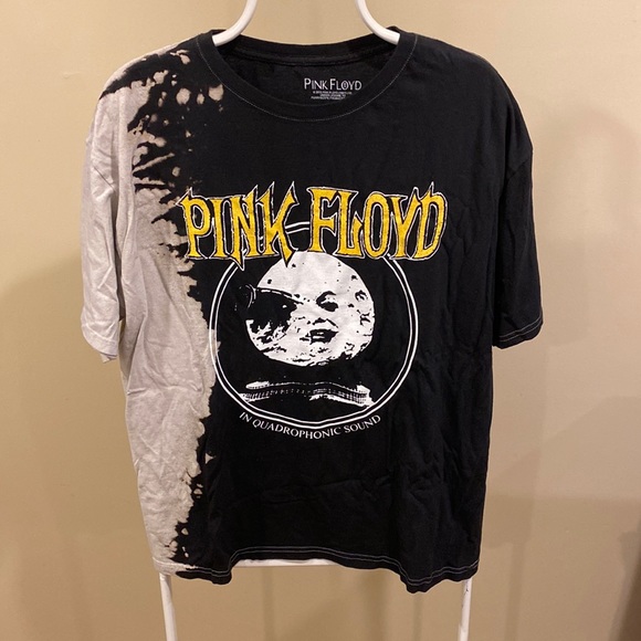 Forever 21 Shirts Pink Floyd Graphic Band Tee Shirt Acid Wash Size